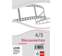 Découvertes Junior. Ça tourne! DVD-ROM: Filmsequenzen abgestimmt auf Band 4 und 5 des Schülerbuches von Découvertes Junior, Série jaune und Série bleue