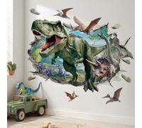 DECOWALL Adesivi Murali Dinosaurio - T-Rex, Velociraptor & Altri per Cameretta Bambini, Decorazione Cameretta (SG2-2515)