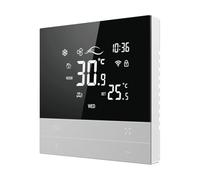 Decqerbe Termostato Intelligente Tuya WiFi Interruttore Riscaldamento Raffreddamento Unità Fan Coil A 3 Velocità Regolatore di Temperatura Vocale
