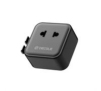 decqle “Air” Adattatore Universale da Viaggio con 2500W Presa AC | Presa Universale da Viaggio, NON è Un Convertitore di Tensione, per UE/Regno Unito/Stati Uniti/Australia e 200+ Paesi(nero)
