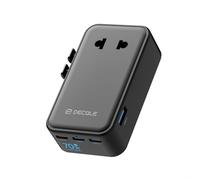 decqle “Air” Adattatore Universale da Viaggio con 3 USB-C(GaN 70W)＆ 1 USB-A | Presa Universale da Viaggio, NON è Un Convertitore di Tensione, per UE/Regno Unito/Stati Uniti/Australia e 200+ Paesi(nero)
