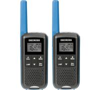 DECROSS DC6314104302000 DC63 Blau 2er-Set Radio PMR portatile