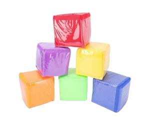 Decumeby Decumeby Set di Dadi da Gioco Tascabili per L'apprendimento Interattivo, 6 Cubi Colorati Vivaci con Tasche Trasparenti, Ideali per lo Sviluppo Precoce della Matematica, Confezione da 6