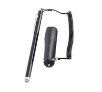 Decumeby Penna Stilo Touch Screen Capacitivo Ad Alta sensibilità per GPS del Telefono Cellulare, Penna Touch Stilo Nera in Metallo per Tablet, Contatti in Silicone, Base Stabile, 1 Pz