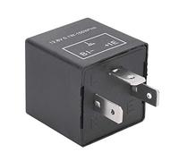 Decumeby Relè Lampeggiante per Indicatori di Direzione a LED Regolabile per Auto - Comodo Controllo della velocità per Motocicli Normali - 3 Pin 12,8 V 0,1 W-150 W - Materiale Plastico nel Mostrato