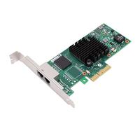 Decumeby Scheda di Rete Gigabit 1G, Adattatore Ethernet PCI Express 2.0 X4 con Chip I350 - T2, Scheda Ethernet con Doppia Porta RJ45 con Staffa per PC