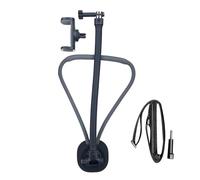 Decumeby Supporto per Telefono da Appendere Al Collo, Tubo in Silicone Pieghevole con Rotazione di 360 Gradi per Selfie POV Vlog a Mani Libere, con Scheletro in Alluminio Rinforzato per