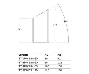 Deda Distanziatore Per Cuffie Tt 2 Unità Black