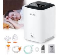 DEDAKJ Concentratore di Ossigeno Portatile, Con Nebulizzazione, 1-7L/min Purezza Elevata 93%, Generatore di Ossigeno Telecomando, ≤39 dB ± 3 dB Super Silenzioso, Tecnologia Self -Wet, Casa Viaggi