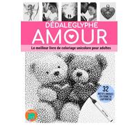 DÉDALEGLYPHE AMOUR: Le meilleur livre de coloriage unicolore pour adultes.