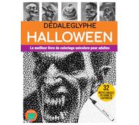 DÉDALEGLYPHE HALLOWEEN: Le meilleur livre de coloriage unicolore pour adultes.