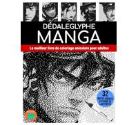 DÉDALEGLYPHE MANGA: Le meilleur livre de coloriage unicolore pour adultes.