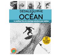 DÉDALEGLYPHE OCÉAN: Le meilleur livre de coloriage unicolore pour adultes.