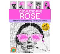 Dédaleglyphe Rose: Le meilleur livre de coloriage bicolore pour adultes.