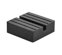 DEDC 1 pz Auto Universale Jack Adattatore Tampone di Protezione Cuscinetto con Jack pad Blocco Carrello di Sollevamento con Scanalatura in Gomma Quadrato Nero