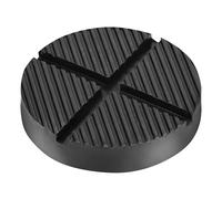 DEDC 2 pz Tampone in Gomma Cric Sollevatore Auto Ponte con Scanalatura Evita Graffi Danni Dura Resistente Universale con Presa Laterale Jack Pad 12,5 cm Nero