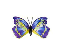 DEDEMCO Decorazioni giganti da giardino con farfalle da 60 cm, decorazioni 3D per esterni, decorazioni per giardino, decorazioni in PVC e farfalle