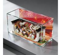 Dedicated Display Case Compatible with Lego 80101 New Year's Eve Dinner, UV Protection, Dustproof for Models, Storage Cabinet, Transparent Box, Collectibles, and (Display Case Only)