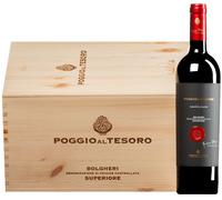 Dedicato a Walter Bolgheri Superiore DOC 2020 6 bottiglie in cassetta di legno 4,5 l