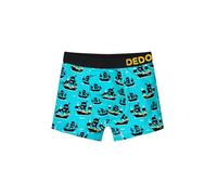 Dedoles Boxer Shorts Uomo & Bambino Mutande Intimo Cotone con Tanti Design Divertenti Barbecue Gamer Criceto Paperelle Hockey Regalo, Colore: Blu, Disegno: Barca Pirata (Ragazzo), Taglia: 2-4 Anni