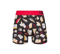 Dedoles Boxer Shorts Uomo & Bambino Mutande Intimo Cotone con Tanti Design Divertenti, Colore: Multicolore, Disegno: Amante dei Libri (Boxer Aderenti), Taglia: XXL