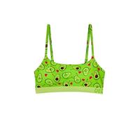 Dedoles Bralette Donna e Bambina Intimo Cotone e Modal Tanti Design Divertenti Fiori Avocado Unicorno Festa Sirena Comodo Morbido Elastico, Colore: Verde, Disegno: Passione Avocado (Modal), Taglia: M