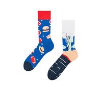 Dedoles Calzini Unisex Donna Uomo & Bambini Calze Cotone con tanti Design divertenti sinistra destra diversi, colore: Blu, disegno: Gran Bretagna, taglia: 43-46