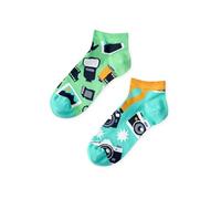 Dedoles Calzini Unisex Donna Uomo & Bambini Calze Cotone con tanti Design divertenti sinistra destra diversi, colore: Turchese, disegno: Fotografo (alla caviglia), taglia: 35-38