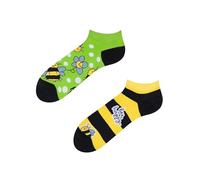 Dedoles Calzini Unisex Donna Uomo & Bambini Calze Cotone con tanti Design divertenti sinistra destra diversi, colore: Giallo, disegno: Api (alla caviglia), taglia: 35-38