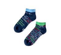 Dedoles Calzini Unisex Donna Uomo & Bambini Calze Cotone con tanti Design divertenti sinistra destra diversi, colore: Blu, disegno: Sviluppatore di siti web (alla caviglia), taglia: 43-46