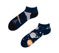 Dedoles Calzini Unisex Donna Uomo & Bambini Calze Cotone con tanti Design divertenti sinistra destra diversi, colore: Blu, disegno: Cosmo (alla caviglia), taglia: 39-42