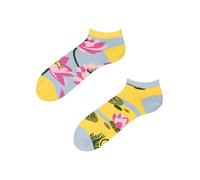 Dedoles Calzini Unisex Donna Uomo & Bambini Calze Cotone con tanti Design divertenti sinistra destra diversi, colore: Multicolore, disegno: Ninfea (alla caviglia), taglia: 39-42