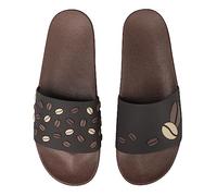 Dedoles Ciabatte Donna Uomo & Bambini Sandali per Spiaggia e Piscina con tanti Design Patatine Fiori Volpe Lama Nuvole Ketchup Regalo, Color: Caffè nero, 44 EU