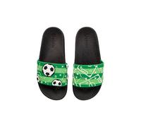 Dedoles Ciabatte Donna Uomo & Bambini Sandali per Spiaggia e Piscina con tanti Design Patatine Fiori Volpe Lama Nuvole Ketchup Regalo, Colore: Campo da calcio, Misurare: 42 EU