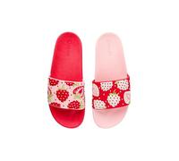 Dedoles Ciabatte Donna Uomo & Bambini Sandali per Spiaggia e Piscina con tanti Design Patatine Fiori Volpe Lama Nuvole Ketchup Regalo, Colore: Fragole dolci, Misurare: 33 EU