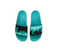 Dedoles Ciabatte Donna Uomo & Bambini Sandali per Spiaggia e Piscina con tanti Design Patatine Fiori Volpe Lama Nuvole Ketchup Regalo, Colore: Gocce turchesi, Misurare: 44 EU