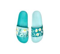 Dedoles Ciabatte & Pantofole Donna Uomo & Bambini Sandali per Spiaggia e Piscina con tanti Design Patatine Fiori Volpe Lama Nuvole Ketchup Regalo, colore: Blu, disegno: Camomilla turchese, taglia: 41