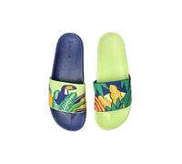 Dedoles Ciabatte & Pantofole Donna Uomo & Bambini Sandali per Spiaggia e Piscina con tanti Design Patatine Fiori Volpe Nuvole Ketchup Regalo, colore: Multicolore, disegno: Tucano e foglie, taglia: 40