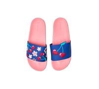 Dedoles Ciabatte & Pantofole Donna Uomo & Bambini Sandali per Spiaggia e Piscina con tanti Design Patatine Fiori Volpe Lama Nuvole Ketchup Regalo, colore: Rosa, disegno: Amore di ciliegia, taglia: 38