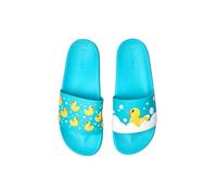 Dedoles Ciabatte & Pantofole Donna Uomo & Bambini Sandali per Spiaggia e Piscina con tanti Design Patatine Fiori Volpe Nuvole Ketchup Regalo, colore: Blu, disegno: Paperelle galleggianti, taglia: 38