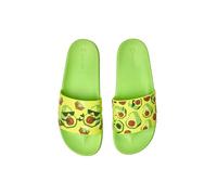 Dedoles Ciabatte & Pantofole Donna Uomo & Bambini Sandali per Spiaggia e Piscina con tanti Design Patatine Fiori Volpe Lama Nuvole Ketchup Regalo, colore: Verde, disegno: Avocado pixellato, taglia: 39