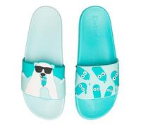 Dedoles Ciabatte & Pantofole Donna Uomo & Bambini Sandali per Spiaggia e Piscina con tanti Design Patatine Fiori Volpe Lama Nuvole Ketchup Regalo, Colore: Orso e ghiaccioli, Misurare: 44 EU
