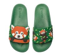Dedoles Ciabatte & Pantofole Donna Uomo & Bambini Sandali per Spiaggia e Piscina con tanti Design Patatine Fiori Volpe Lama Nuvole Ketchup Regalo, Colore: Panda rosso, Misurare: 35 EU