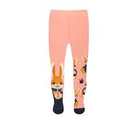 Dedoles Collant Bambini Ragazza & Ragazzo Calzamaglie Cotone con tanti Design Dinosauri Unicorno Koala Cuori Uccelli Poliziotto Regalo, colore: Rosso, disegno: Coniglietto e tè, taglia: 4-5 anni