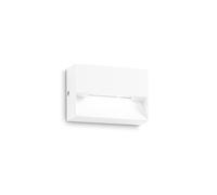 Applique Da Parete Contemporanea Dedra Alluminio Bianco Led 1,5W 3000K Ip65