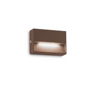 Applique Da Parete Contemporanea Dedra Alluminio Coffee Led 1,5W 3000K Ip65