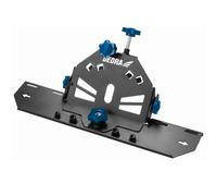 DEDRA Supporto per smerigliatrice angolare a 45° per smerigliatrice angolare, per taglierina da 115/125 mm, taglio efficiente di piastrelle, acciaio, compatibilità con diversi aspirapolvere