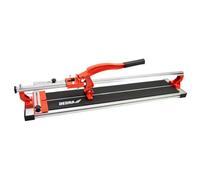 DEDRA Tagliapiastrelle, macchina manuale per taglio di piastrelle, lunghezza di taglio 1000 mm, con cuscinetti a sfera, guida a profilo "X", peso 10,25 kg, telaio in alluminio