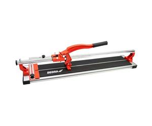 DEDRA Tagliapiastrelle, macchina manuale per taglio di piastrelle, lunghezza di taglio 1000 mm, con cuscinetti a sfera, guida a profilo "X", peso 10,25 kg, telaio in alluminio