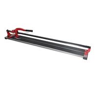 DEDRA Tagliapiastrelle manuale, 1200 mm (120 cm), con cuscinetto a sfere, robusto binario di guida a profilo a "X", superficie di lavoro gommata, telaio in alluminio
